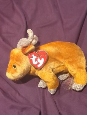 Ty Orange Zodiac Bull Plush with Heart Tag RARE!!